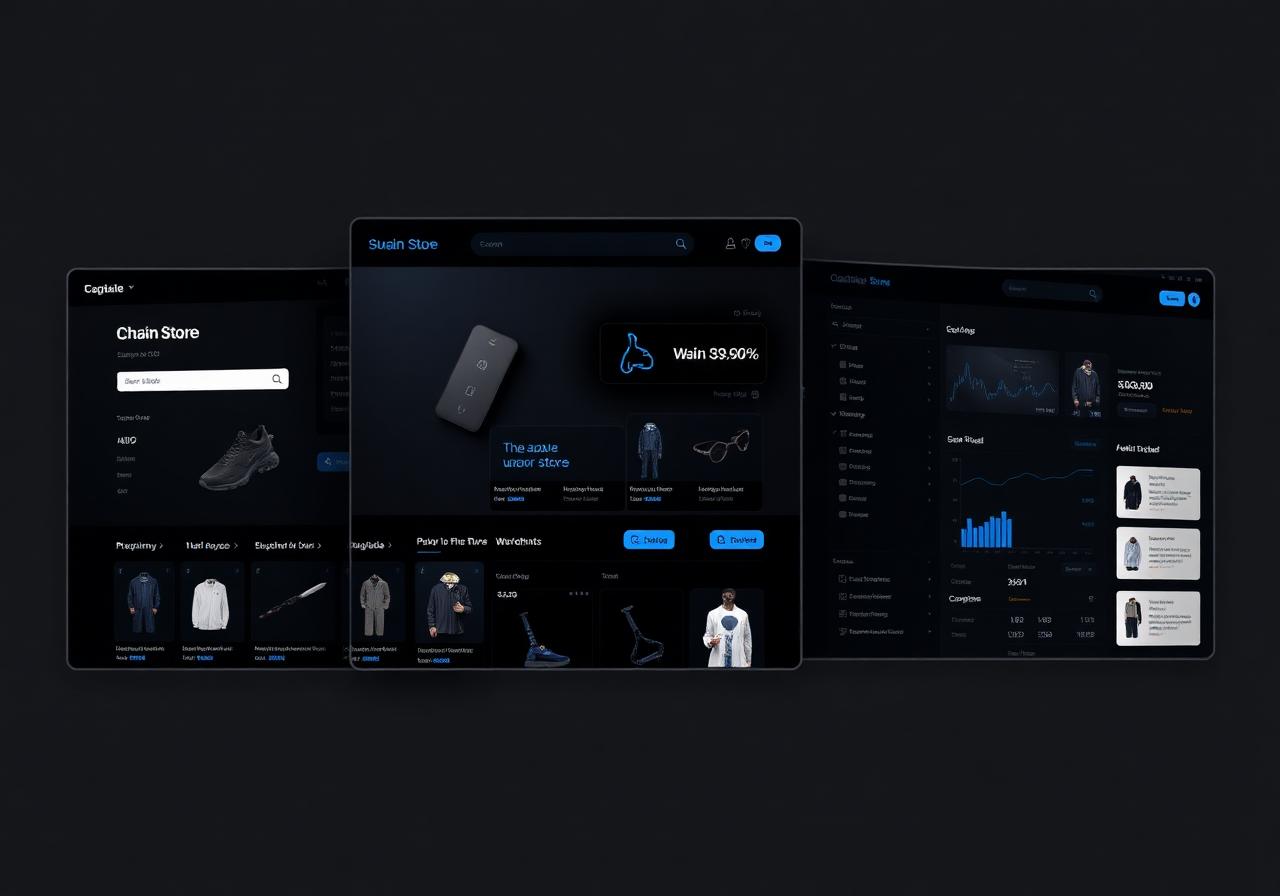 Chain Store interface mockup